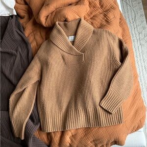 Everlane shawl collar wool sweater